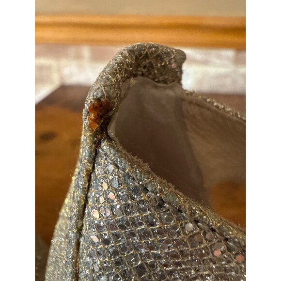 Michael Kors Womens Silver Glitter High Heel Sandals Size 7 - Picture 14 of 16